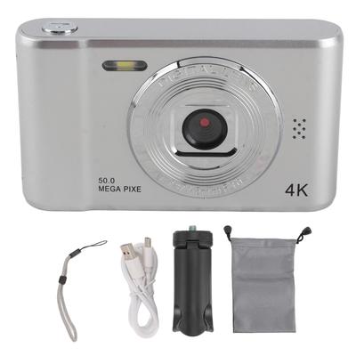 Digitální fotoaparát s předním a zadním duálním objektivem, 50MP HD 2,4palcový TFT displej s automatickým ostřením, kapesní kompaktní fotoaparát