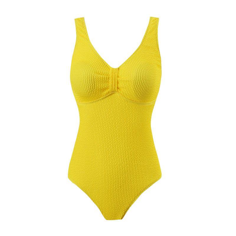 

Женский летний вязаный пляжный костюм без рукавов, цельный, треугольный купальник L