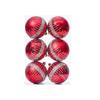 6pcs 8cm Painted Christmas Balls Ornament Plastic Christmas Tree Pendant  Home Xmas Decor