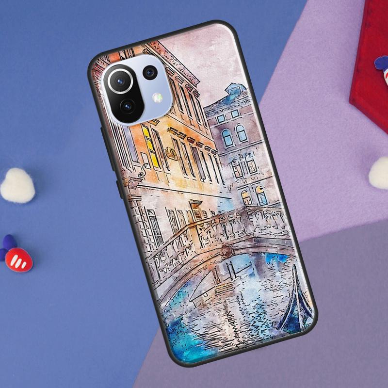 Travel italy Street Venice Cover For Xiaomi 14 Ultra 13 11T 12T 13T 14T Pro POCO X7 X6 Pro X3 X5 F3 F5 M6 F6 Pro Case