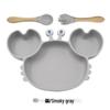 Silicone Suction Crab Plate: Divided Baby Tableware for Feeding & Weaning