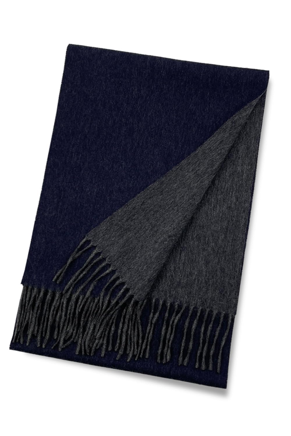 

Vita Natur Премиальный двусторонний кашемировый шарф х Однотонный 100% [Мужской шарф] (180см 30см) (военно-морской флот)