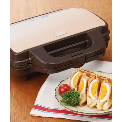 Toffy Hot Sandwich Maker K-HS1 (Shell Pink) - Bakes 2 Slices, Cooks Crusts, and Works In 5-6 Minutes - Easy To Use, Retro Design, Cute, Perfect for Br