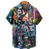 Men's Hawaiian 3d Shirts Streetwear Short Sleeve Oversized Summer Camisa Floral Masculina Blouse Retro