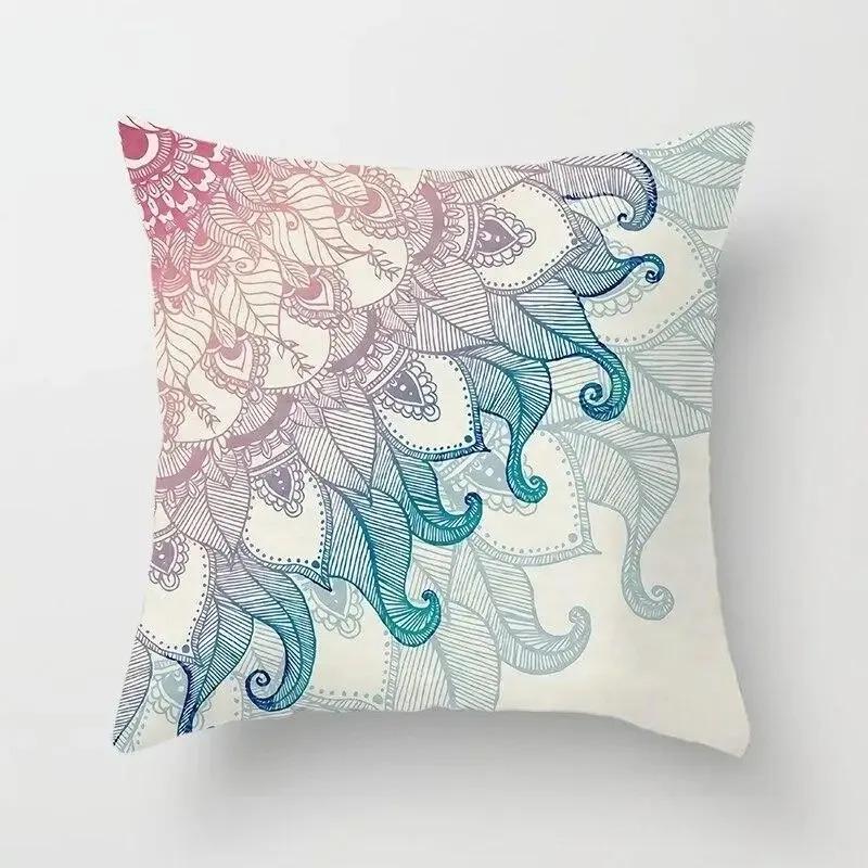 Simple Green Pattern Decorative Pillowcase Car Ornaments Office Living Room Sofa Home Pillowcase