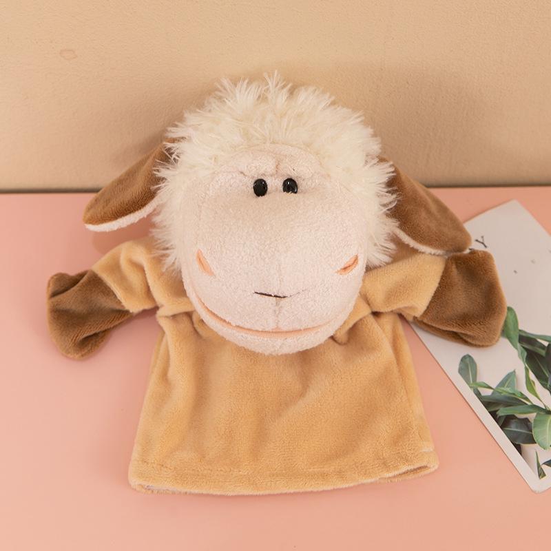Interactive Animal Hand Puppet for Storytelling - Plush Toy with Movable Mouth