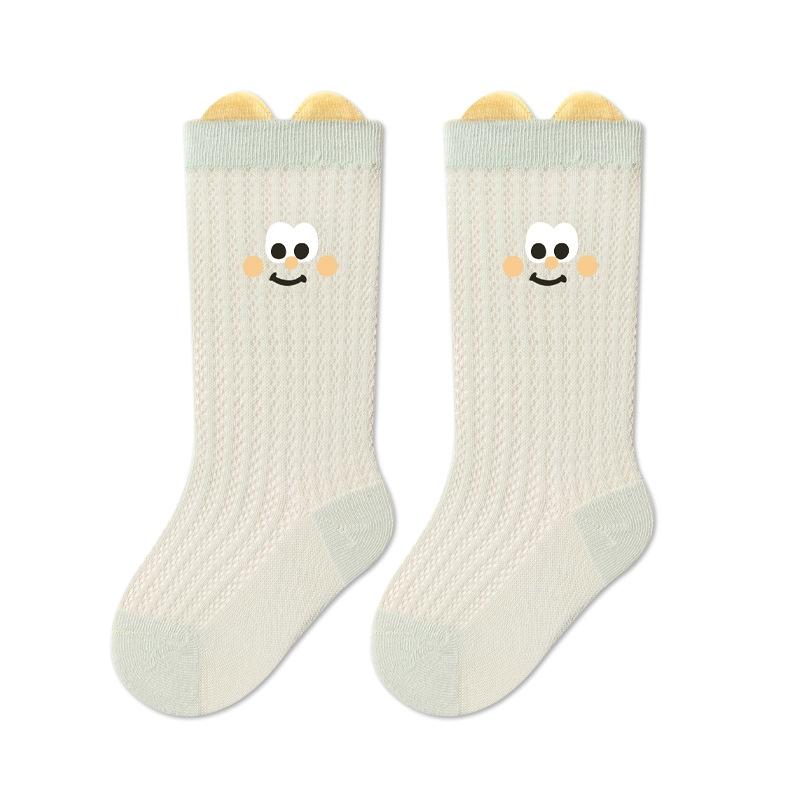 Baby Mesh Thin Socks Toddler Soft Skin-friendly Long Socks for Girls Kids Summer Breathable Cotton Stockings Girls Boys 0-5Y