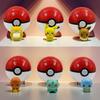 Pokémon Pikachu Mini Figure with Poké Ball Ornament - Tiny Adventure Car Décor & Birthday Gift Gashapon
