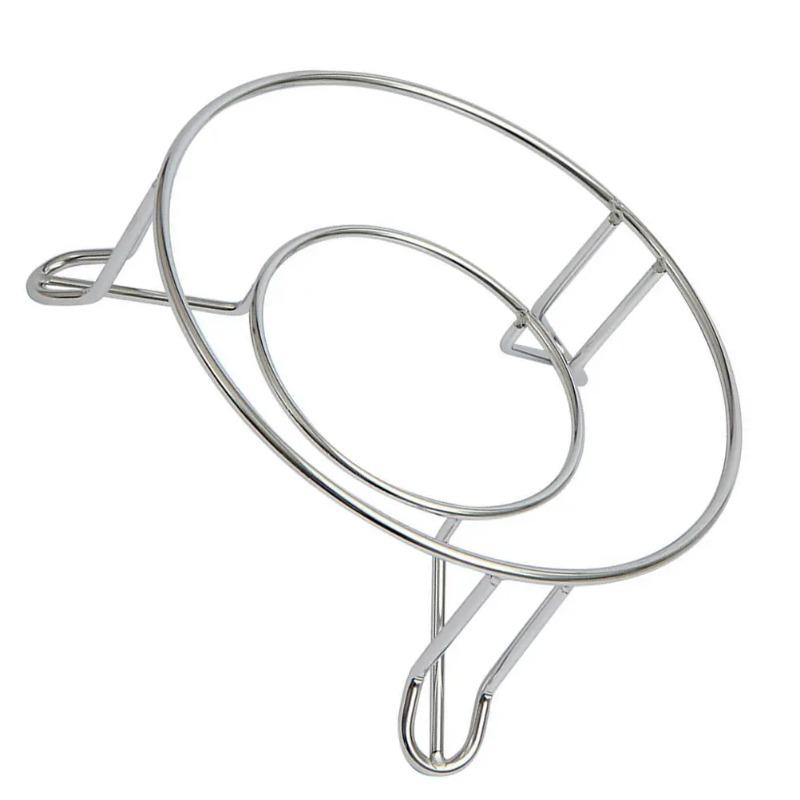 1pc Stainless Steel Pot Rack Heat Insulated Stand For Kitchen Storage Steam Holder Rustproof Waterproof Organizer Gadget