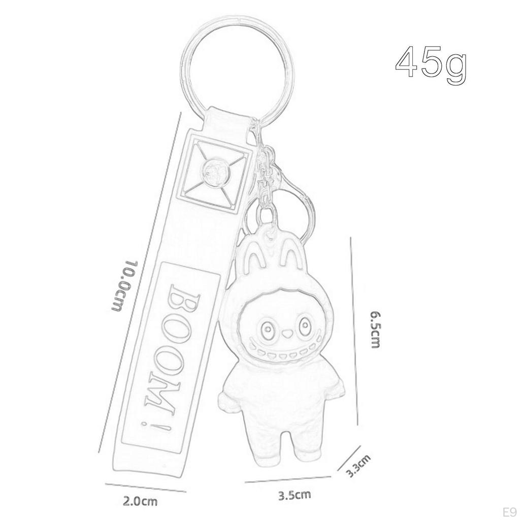 Key Chain Hanging Funny Cute Adorable Keyring for Year Purse Party Favor Coffee