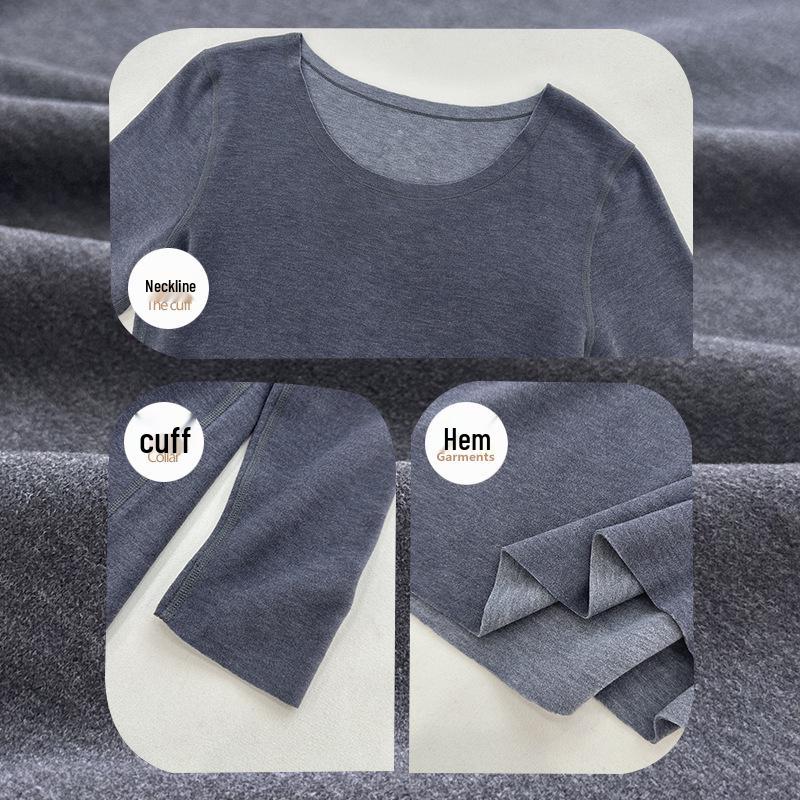 Men's Seamless Thermal Underwear Set - German Cashmere, Antibacterial, Warm for Autumn and Winter