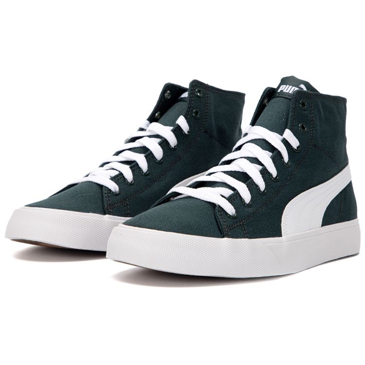 Puma Bari Mid Green Gables Unisex Sneakers White 373891-12