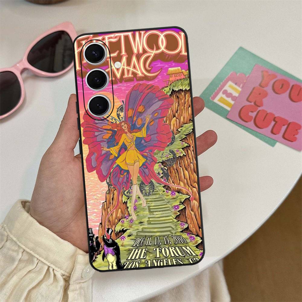 Classic Rock Band F-Fleetwood M-Mac Phone Case For Samsung S 24 Fe 25 Ultra Plus 20 Lite 21 30 22 23 24 22 Ultra 5G Fundas