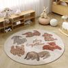 Crystal Velvet Round Carpet, Bedroom, Living Room, Crawling Children's Room, Study Floor Mat, Reading Area Rug Home Decor