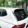 Rear Side Spoiler Wing Protective Sticker Cover For Volkswagen Tiguan Rline MK2 2017+ Carbon Fiber Look / Glossy Black