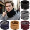 Fashion Knitted Neck Warmer Scarf Winter Sports Face Cover for Women Men Running Hiking Cold Proof Thick Collar