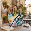 Watercolor Tropical Print Tote Bag Fashion Casual Large Capacity Ladies Daily Shoulder Handbag
