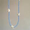 New Trend Summer Ceramic Fish Pearl Starfish Fruit Pendant Necklace Y2K Harajuku Beads Choker Beach 2000s Sea Ocean Jewelry New