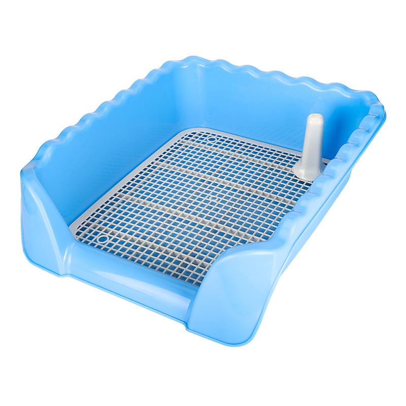 Toilettes pour chien Clôture haute Anti-éclaboussures d'urine Démontage Nettoyage facile Pot pour chien Urinoir pour chien de compagnie surdimensionné Toilettes pour chien