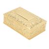 Zinc Alloy Antique Jewelry Box Gold Metal Jewelry Box Jewelry Boxes Trinket Storage Box  For Ladies