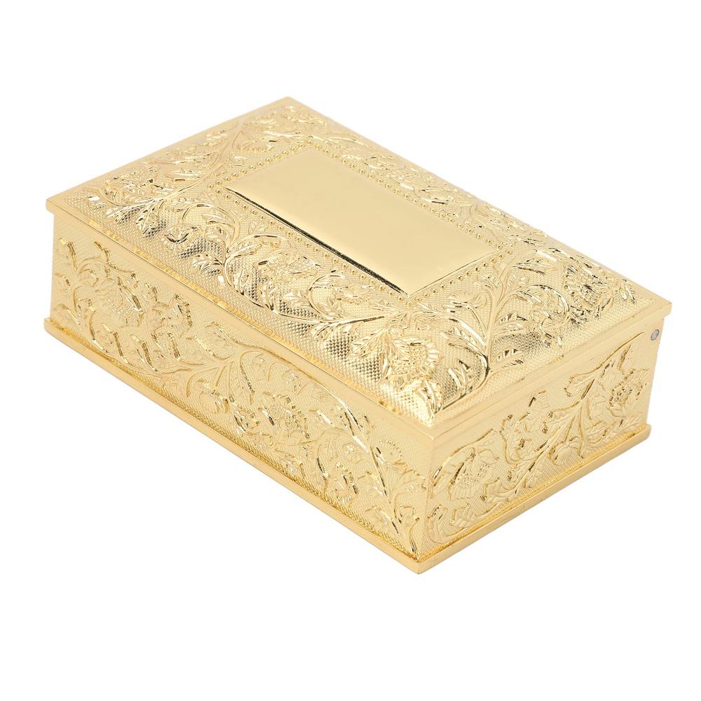 Zinc Alloy Antique Jewelry Box Gold Metal Jewelry Box Jewelry Boxes Trinket Storage Box For Ladies