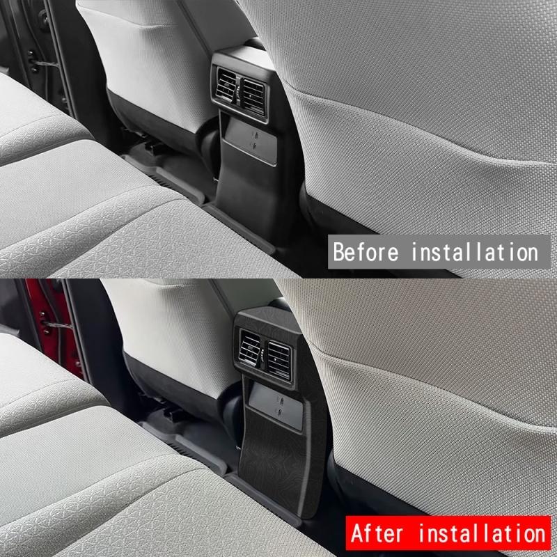 For TOYOTA 4Runner 4 Runner 2025 2026 ABS Wood Central Armrest Anti-kick Box Rear Air Conditioner Outlet Vent Cover Accessories