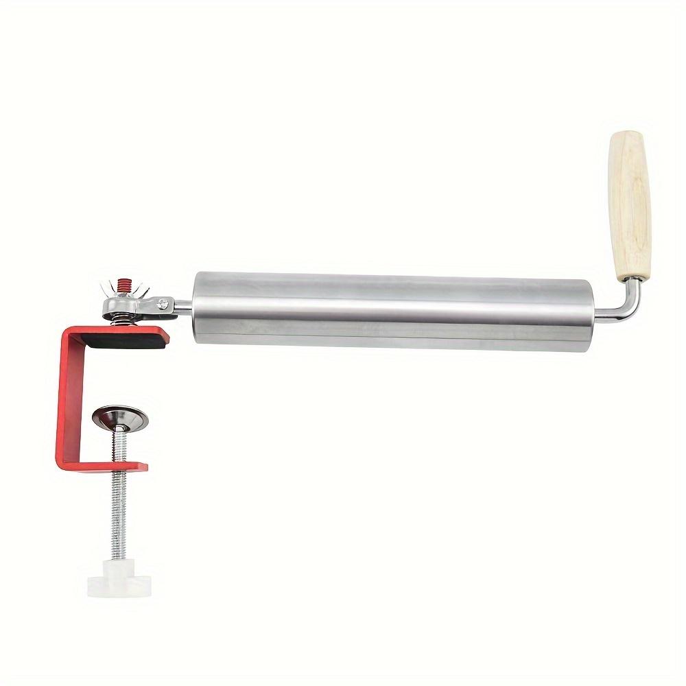 1pc Adjustable Rolling Pin, 304 Stainless Steel Heavy Duty Kitchen Rolling Pin with Ergonomic Handle for Perfectly Shaped Pastries, Dumplings