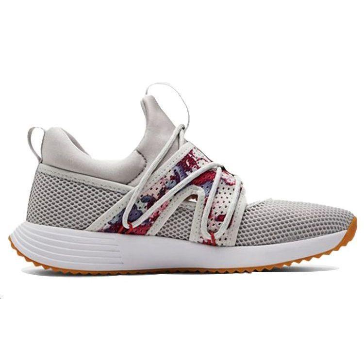 Under Armour Breathe Sola Breathable Low-Top Lifestyle Shoes Women Sneaker Gray Purple 3021822-100