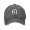 PAOK Griechische Fußball-Sportfans aus Thessaloniki Jeansstoff Kappe Lässige Baseballkappen Verstellbarer Hut Unisex Baseballkappen