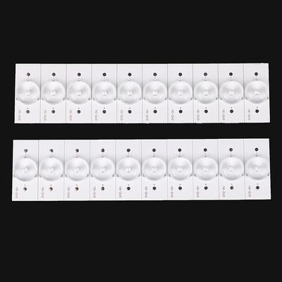 10Pcs Geral Direto Tipo 3V 6V Contas de Lâmpada Reparo Comumente Usado LCD TV LED Backlight Com Lente Óptica Fliter