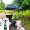 Electric Vehicle Sunshade & Rainproof Canopy for Bicycles and Motorcycles