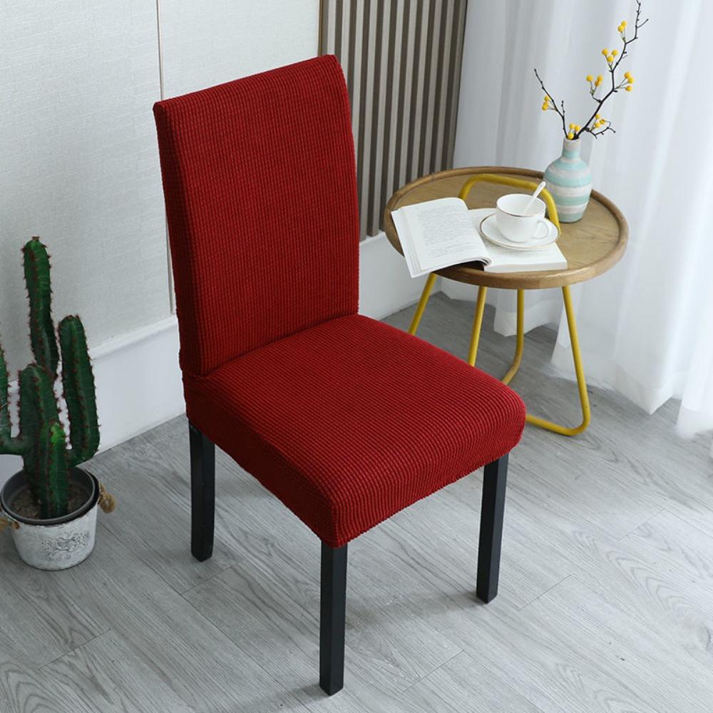 Household Stretch Chair Covers Washable Jacquard Corn Kernel Fabric Slipcovers Removable Seat Protectors For Living Room Chairs