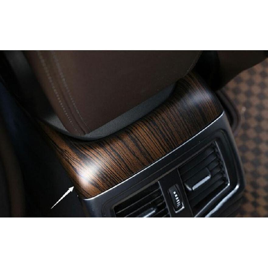 For BMW X1 F48 16- Car Middle Console Armrest Box Cover Trim Pine Wood Grain
