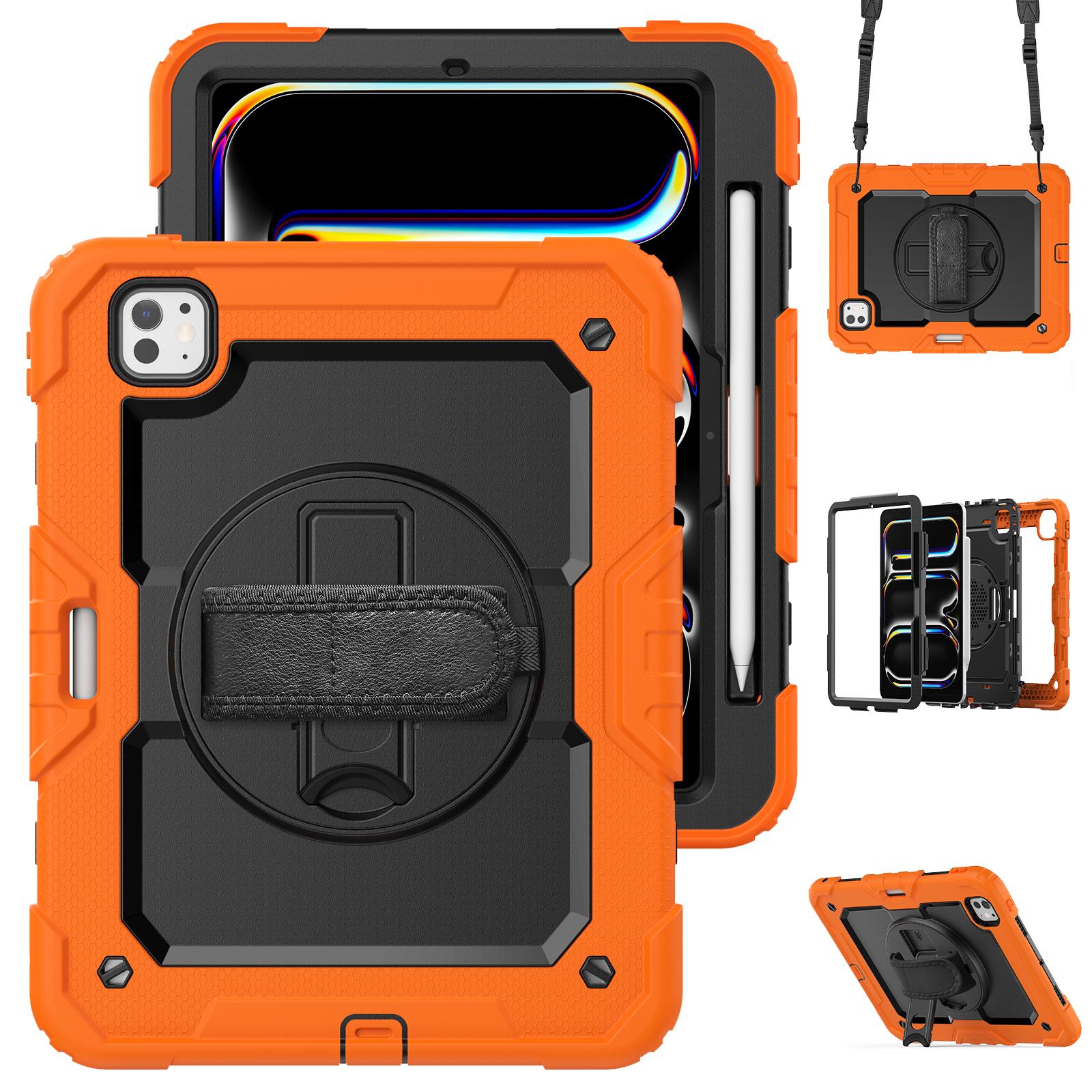 

Hybrid Case Universal For iPad Pro 11 2025 M5 2024 M4 A3357 A3358 A3359 A2836 A2837 A3006 With Screen Protector Rotating Cover iPad Pro 11 2025 M5