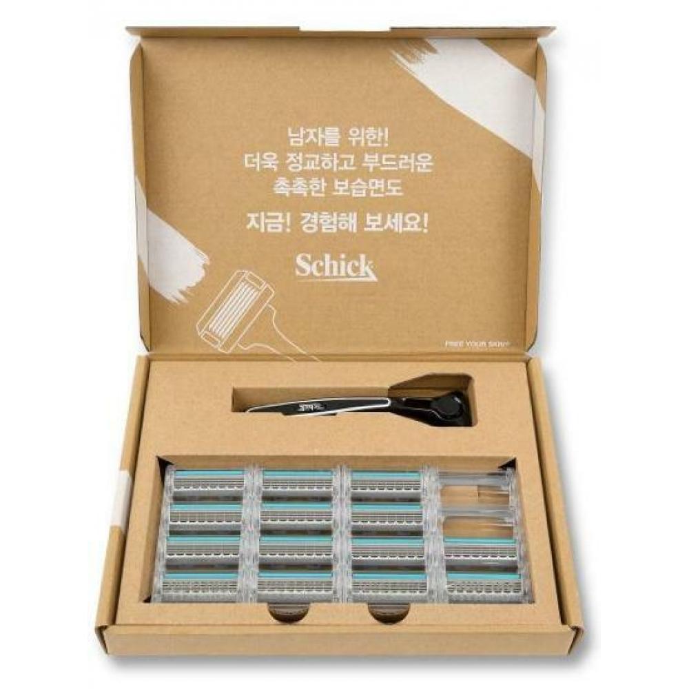 

Schick Quattro 4 Титановые лезвия 14шт + Бритва