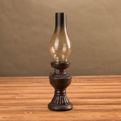 Vintage Resin Kerosene Lamp Candlestick Lamp Home Deco Retro Crafts Adornment Collection