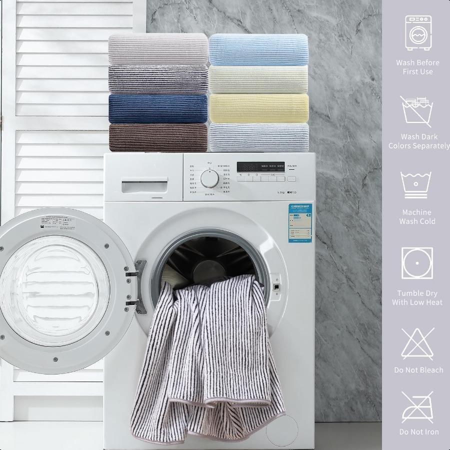 4 Piece Bath Towel Set 35x70Oversized Bath Towel for Bathroom Ultra Soft Fluffy Extra Large Bath Sheet Luxury Premium Bathroom