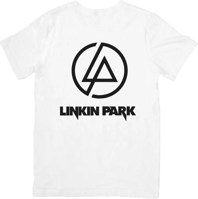 Linkin Park Hudba Vhodná pro Muže a Ženy Kvalitní Bavlněné Tričko Bílé.