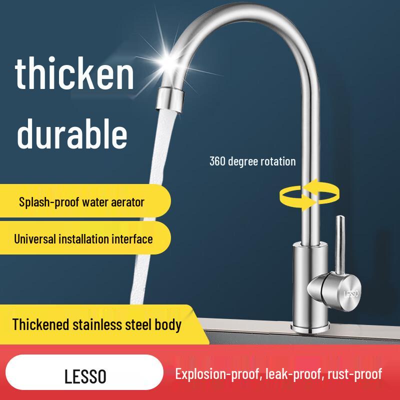 Liansu SUS304 Stainless Steel Kitchen Faucet