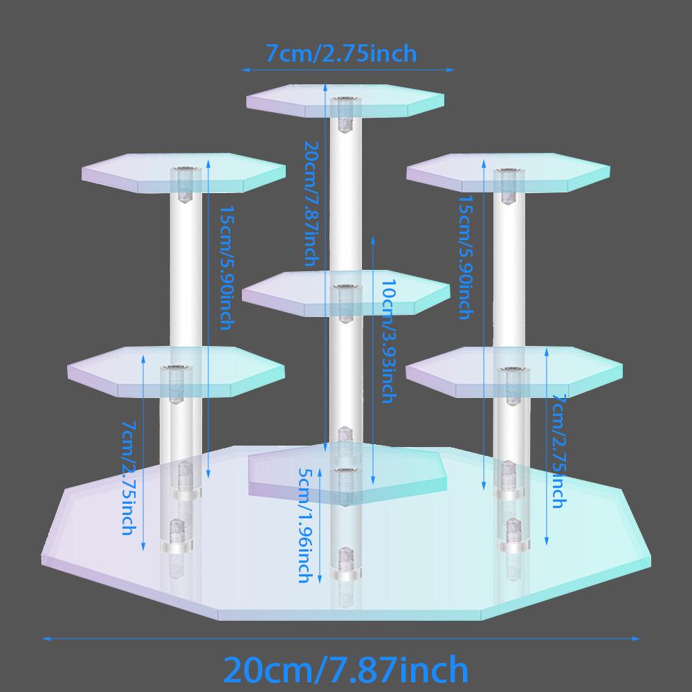 Acryl-Aufsteller transparent Desktop Blind Box Figuren Aufbewahrungsständer Parfüm Schmuck Schmuckaufbewahrungsständer