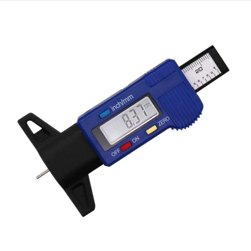 Digital Car Tyre Tire Tread Depth Gauge Meter Measurer Tool Caliper Thickness Gauges Tread Brake Pad Shoe Tire Monitoring System