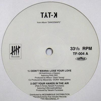 12inch Record TYT-K - Don't Wanna Lose Your Love TF004 Five Minutes Re 2001 Japan Soul/Funk Used