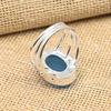 Charming Blue Chalcedony Gemstone 925 Sterling Silver Handmade Lovely Jewelry Ring