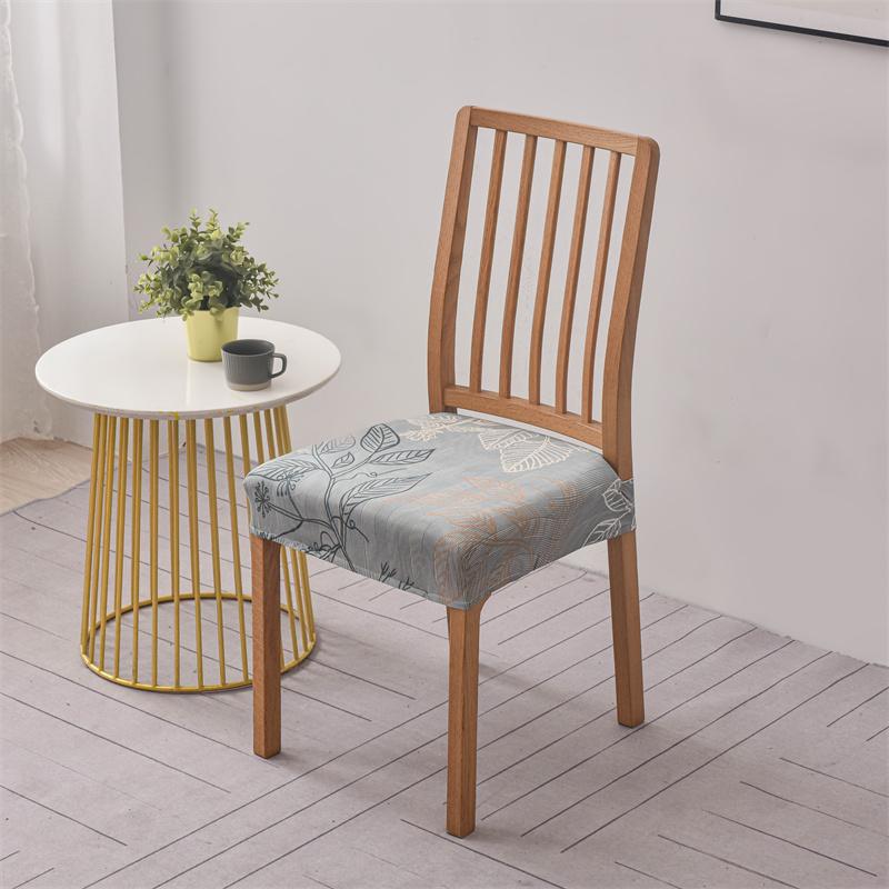 1Pc Bohemian Style Printed Chair Seat Covers Stretch Dining Chair Cover Removable Upholstered Chair Cushion Covers Home Decor