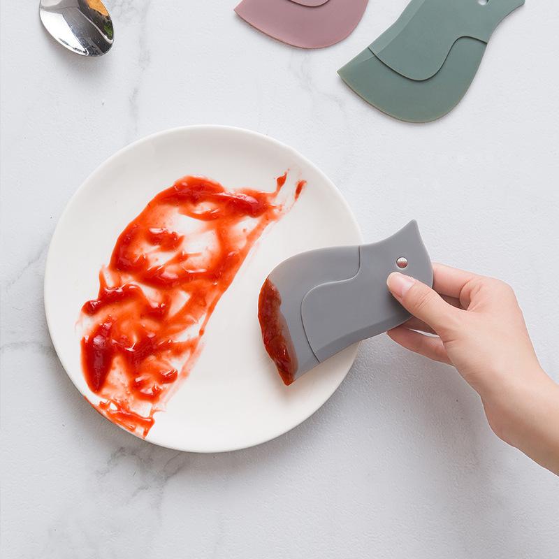 Penguin Soft Scraper, Household Kitchen Scraper Oil Board Scrape Oil Stains Baking Kitchen Gadgets
