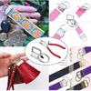 41 Sets Key Fob Hardware And Glass Running Pliers Tool, For Key Fob Hardware Tall, Silver
