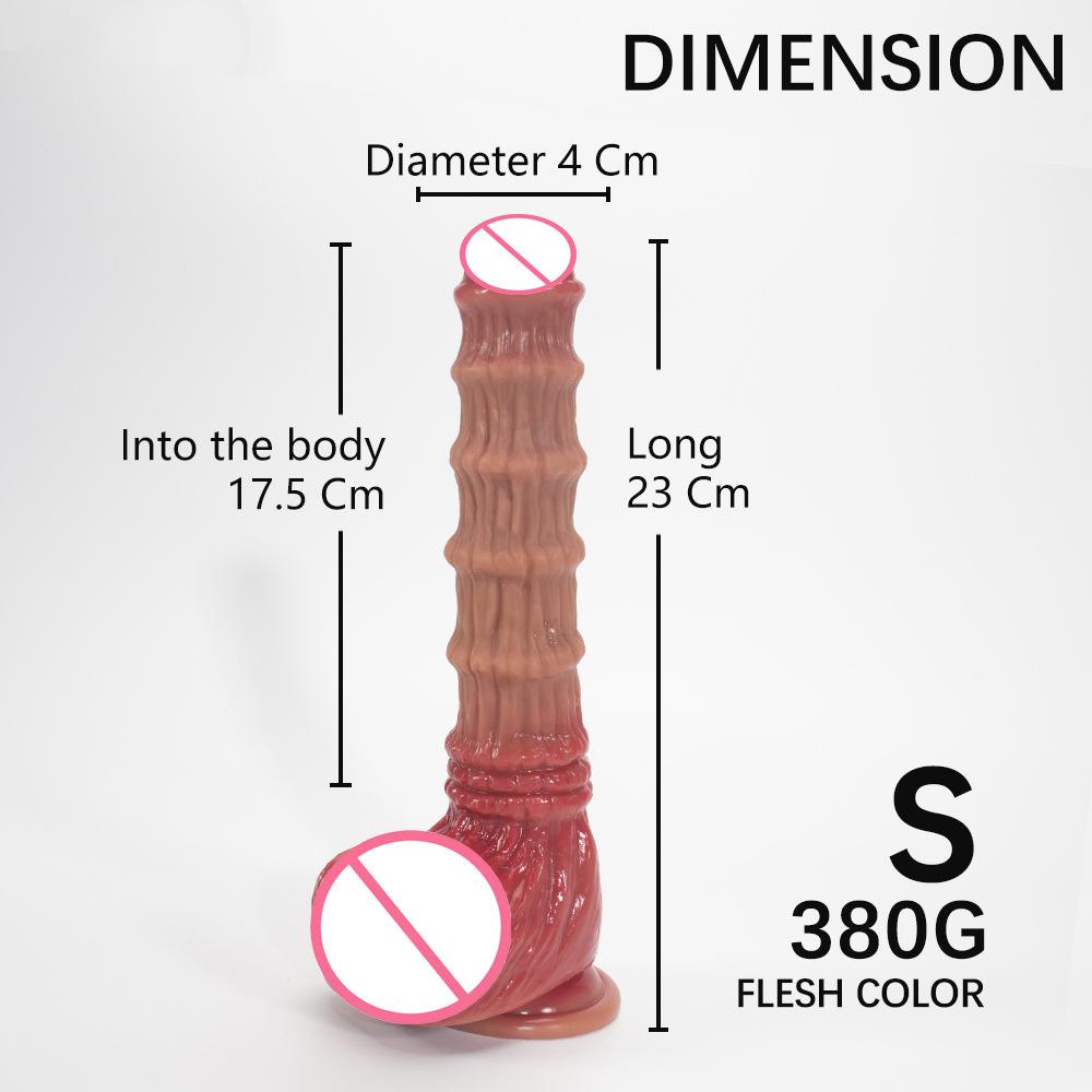 Huge Monster Fat Dildo, Realistic Ribbed Textured Giant - Extra Large Thick Dildo for Women - Prosate Massager - XXL Sex Fantasy
