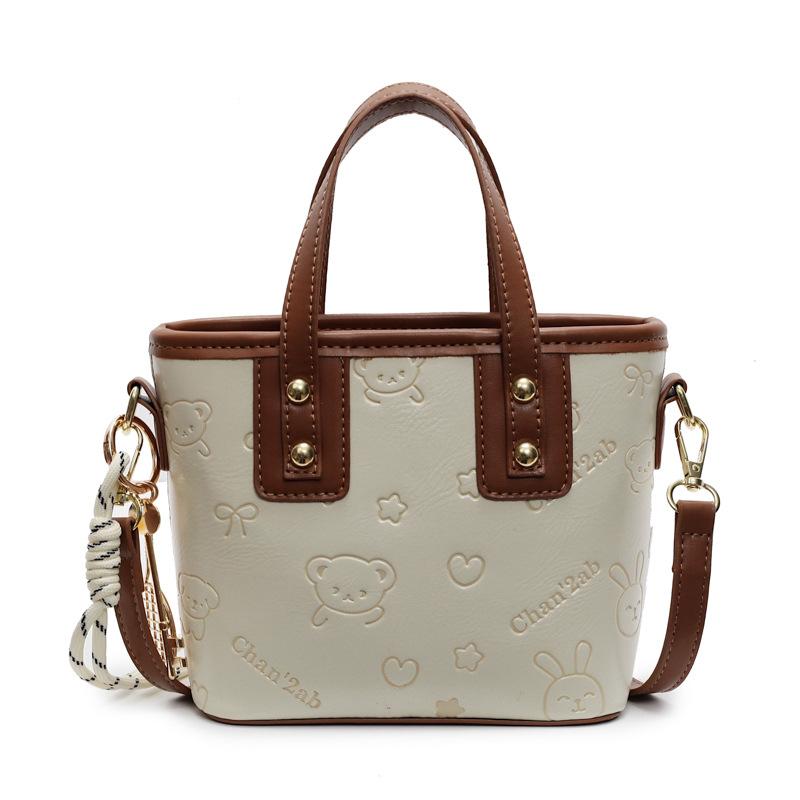 Handbag Women's New Versatile Bucket Bag Shoulder Crossbody Bag