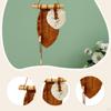Leaves Woven Tapestry Decoration Bohemian Cottons Handmade Wall Art Leaf Tassel Macrame Hanging