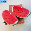 1/2 Stück Süße Wassermelonen Früchte Plüschtiere Spielzeug Schlüsselanhänger Anhänger Tasche Hängende Dekoration Rucksack Anhänger Geburtstagsgeschenke Paar Schlüsselanhänger